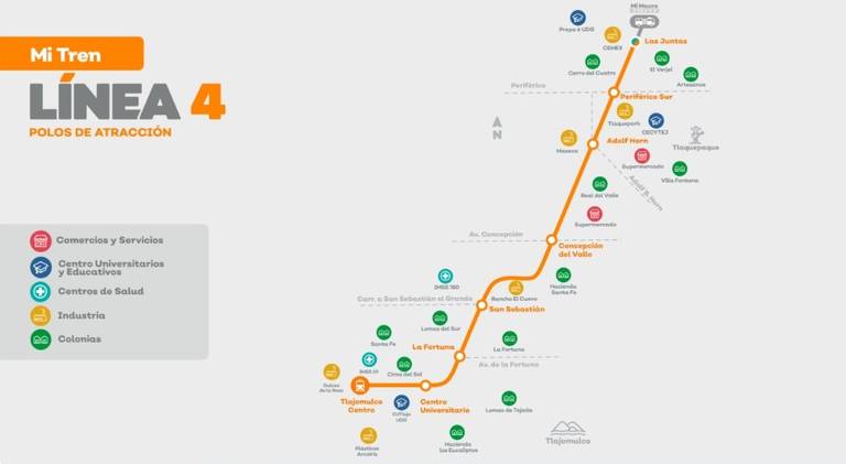 Línea 4: Así será el trayecto y las estaciones del Tren Ligero - El  Occidental | Noticias Locales, Policiacas, sobre México, Guadalajara y el  Mundo